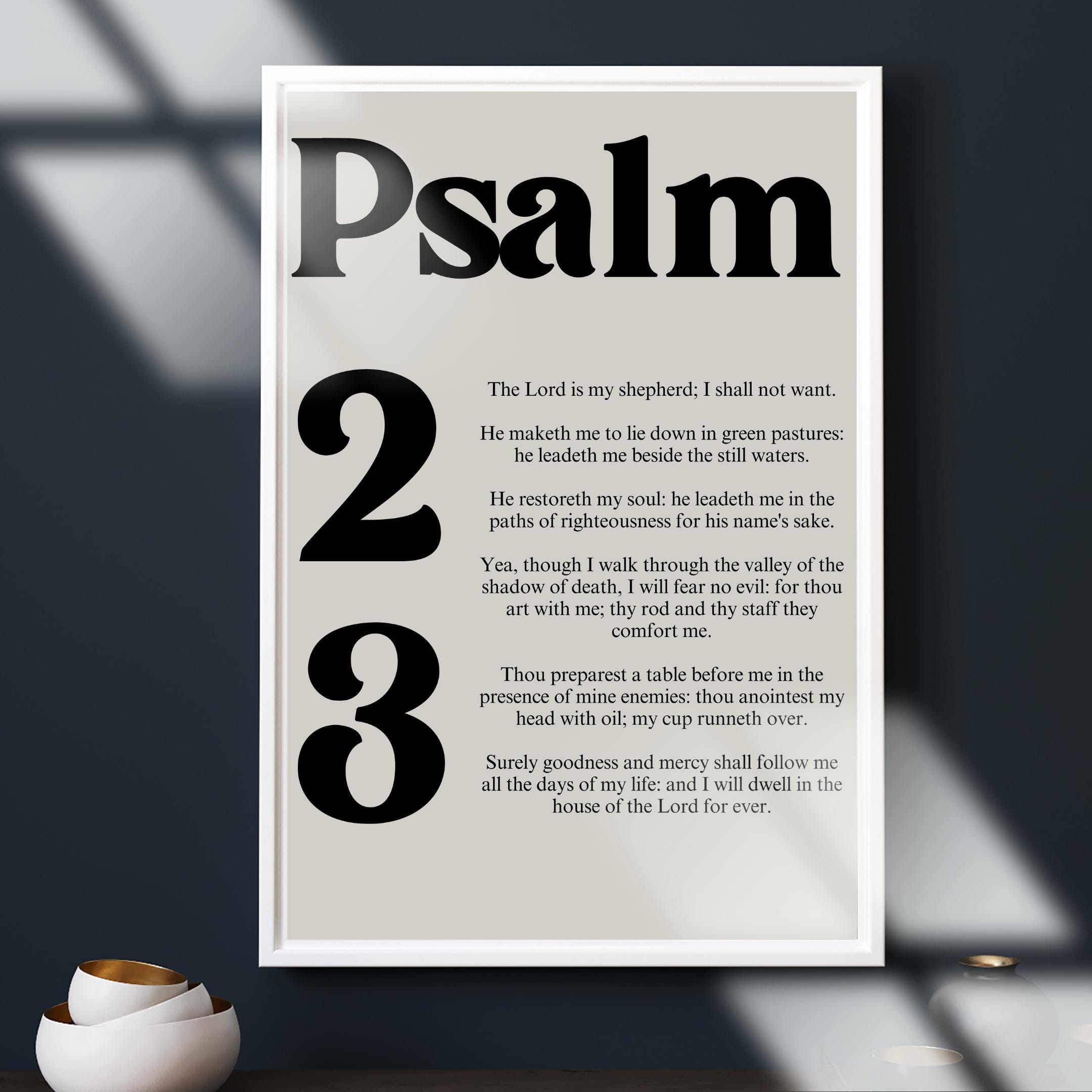 Psalm 23 Scripture Wall Art Print (Digital Download) - Image 6
