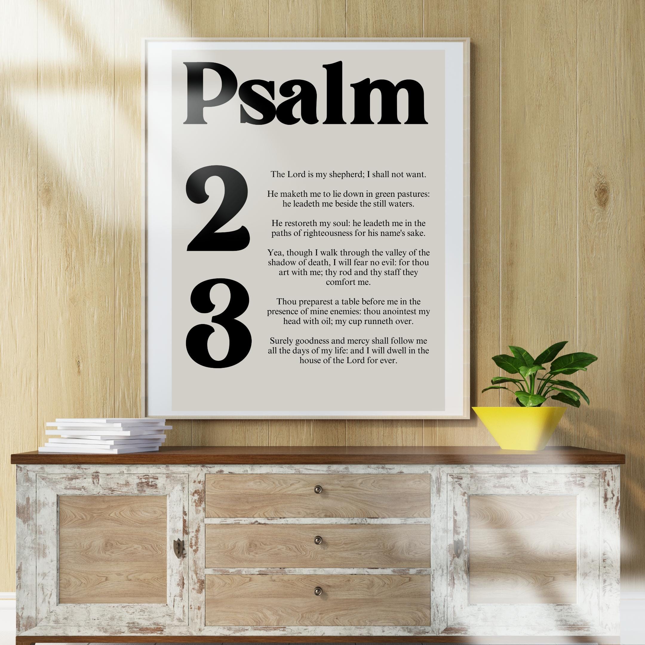 Psalm 23 Scripture Wall Art Print (Digital Download) - Image 10