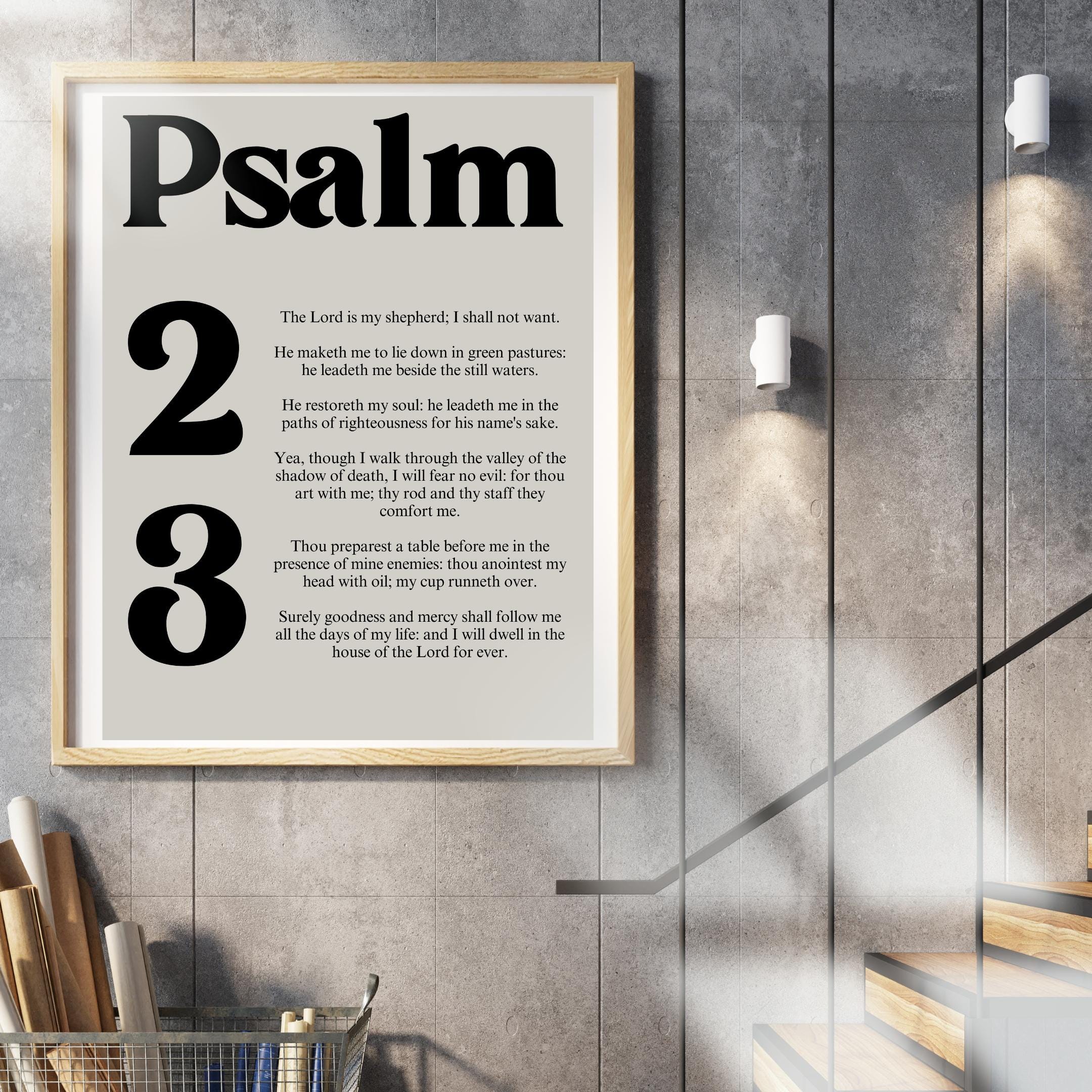 Psalm 23 Scripture Wall Art Print (Digital Download) - Image 9