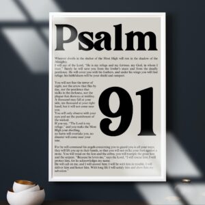 Psalm 91 Scripture Wall Art Print (Digital Download) - Image 6