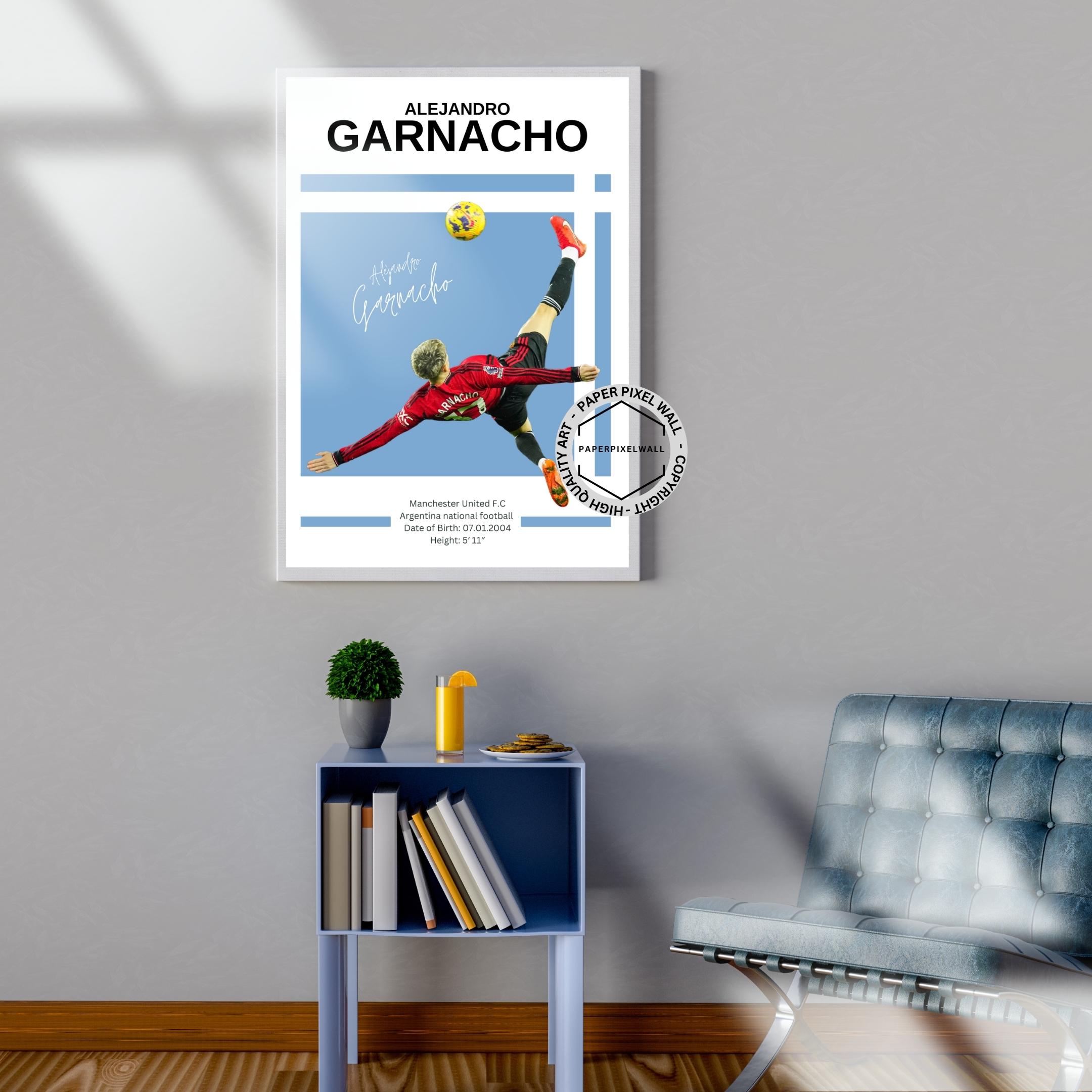 Alejandro Garnacho Bicycle Kick Poster: Manchester United Wall Art (Digital Download)
