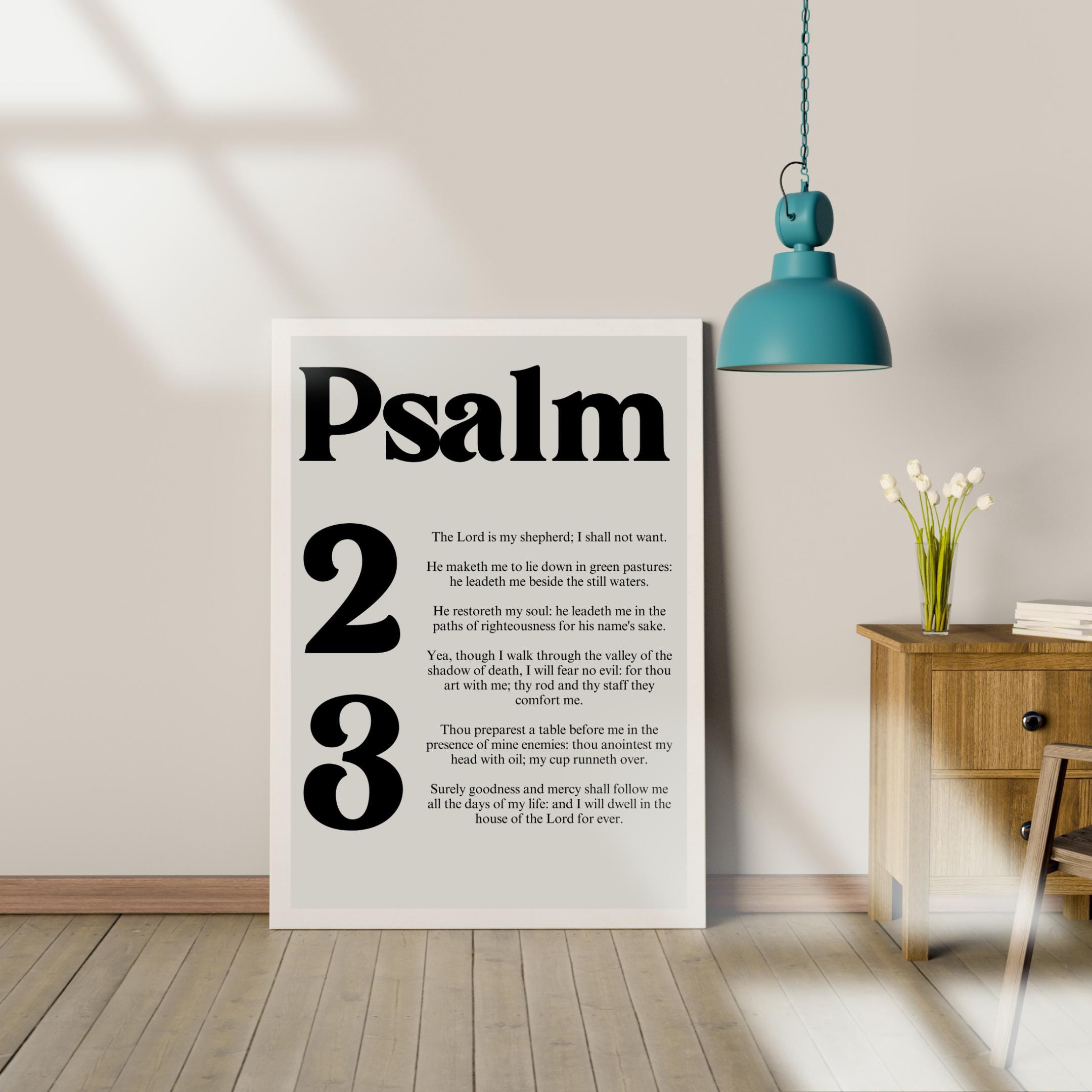 Psalm 23 Scripture Wall Art Print (Digital Download) - Image 8
