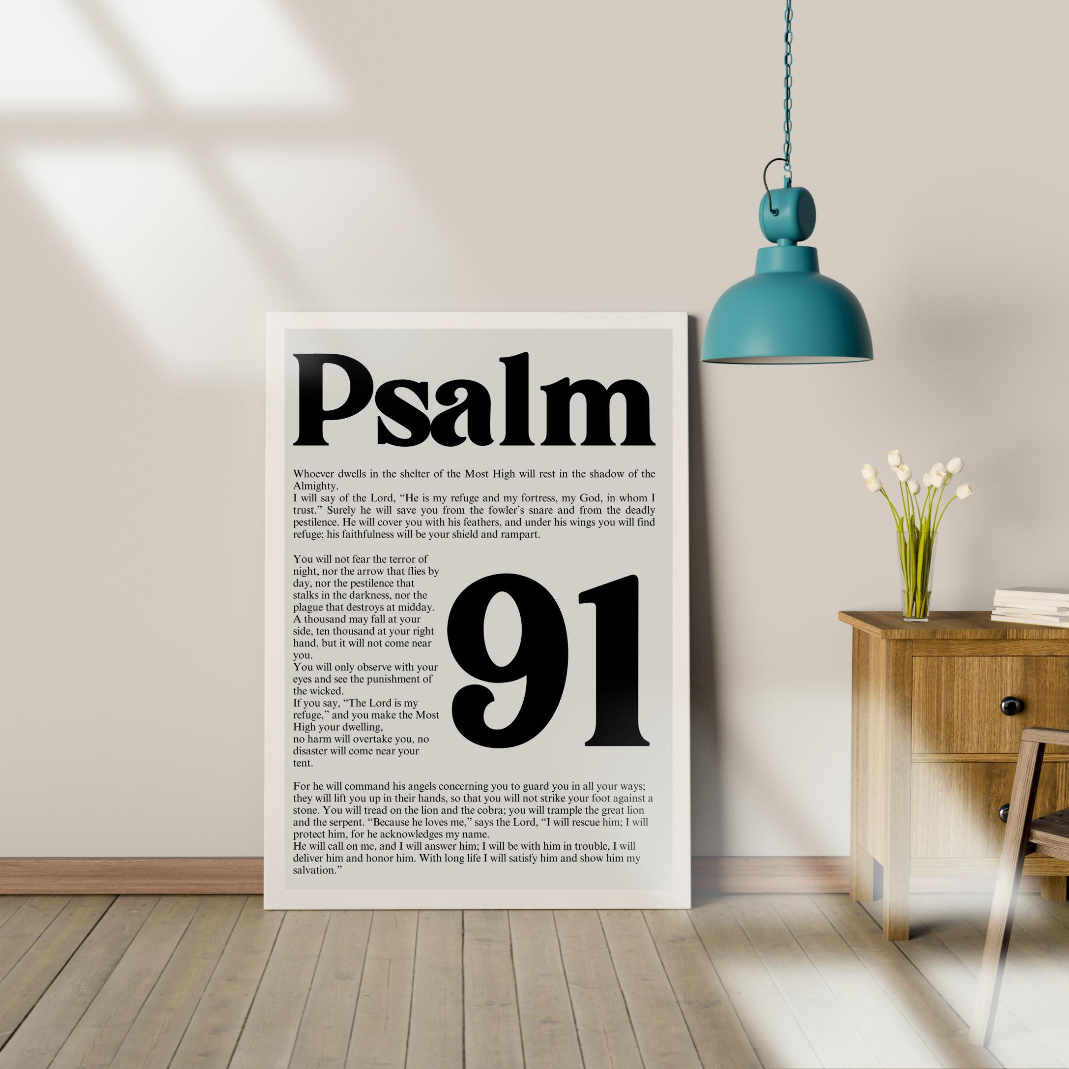 Psalm 91 Scripture Wall Art Print (Digital Download) - Image 8