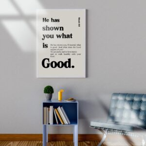 Micah 6:8 Scripture Print, Modern Typography Bible Verse Art (Digital Download) - Image 7