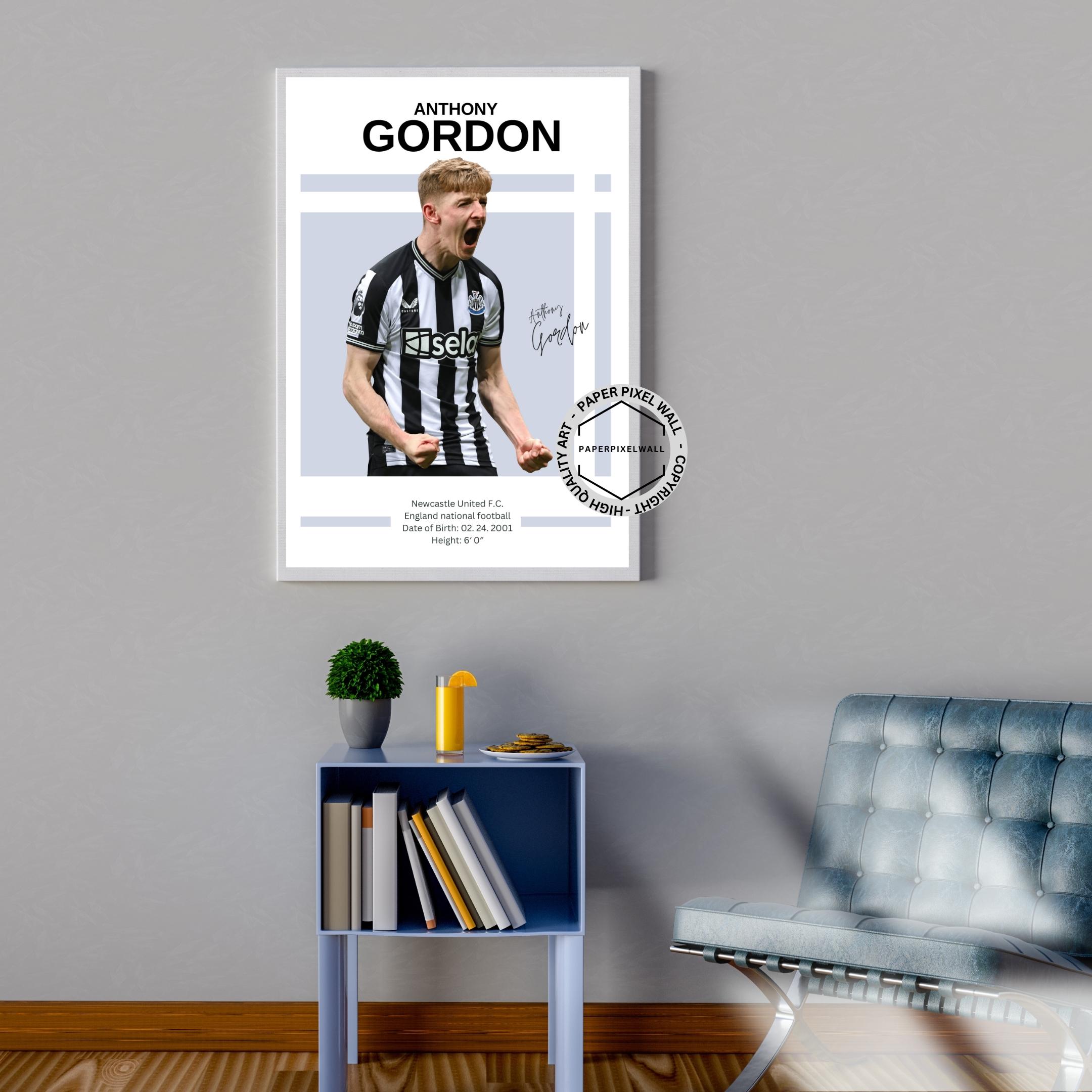 Anthony Gordon Soccer Art Print: Everton Fan Decor (Digital Download)
