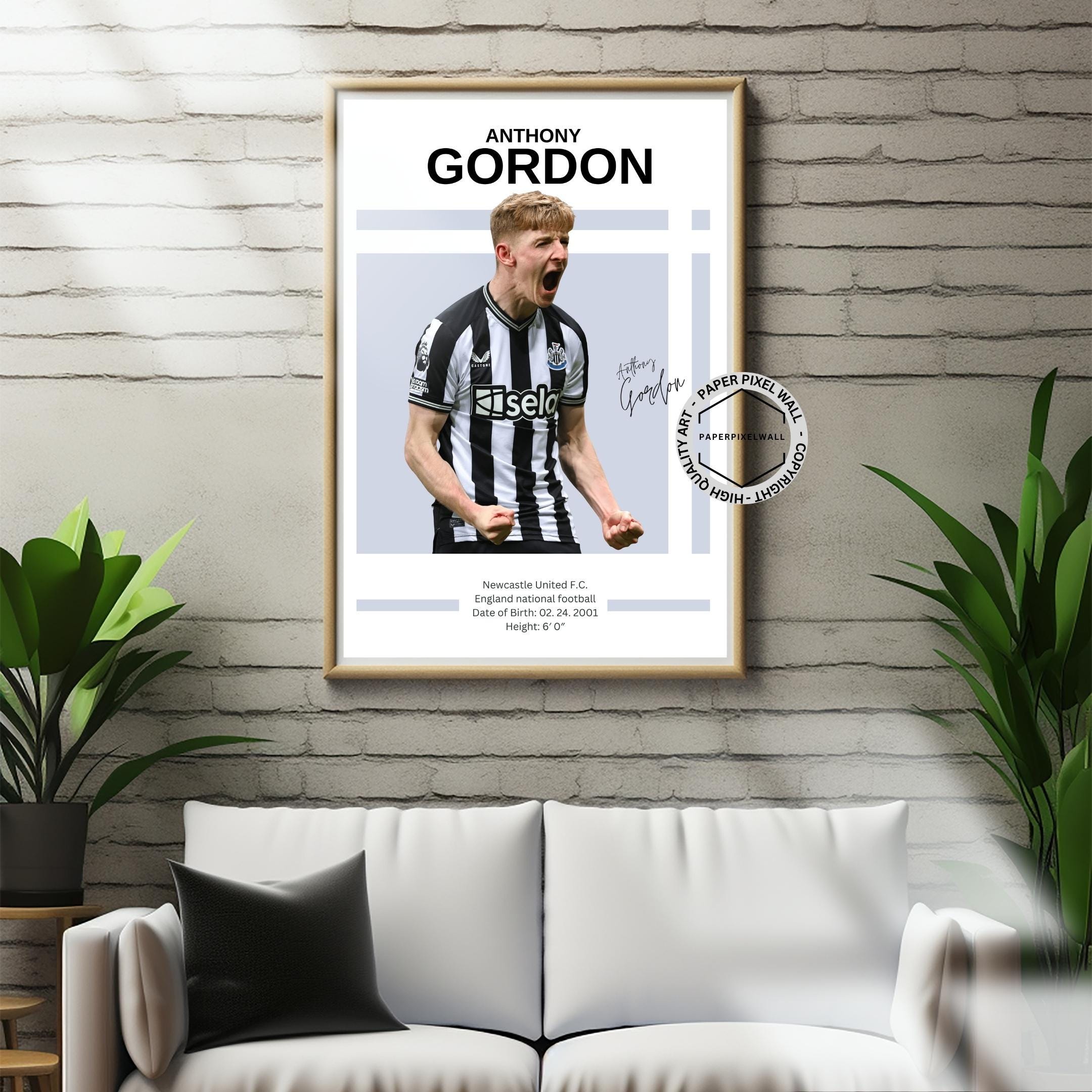 Anthony Gordon Soccer Art Print: Everton Fan Decor (Digital Download) - Image 12
