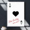 Ace of Spades Love Quote Print: Romantic Playing Card Wall Art (Digital Download