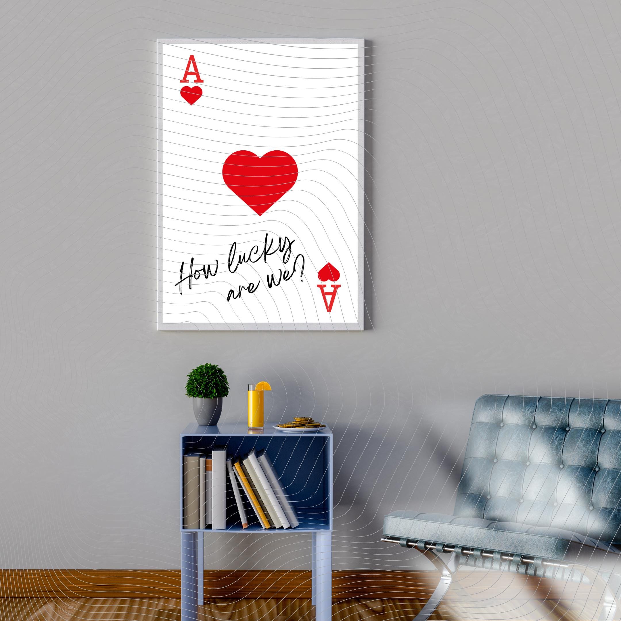 Ace of Hearts Love Quote Print: Romantic Playing Card Wall Art (Digital Download)