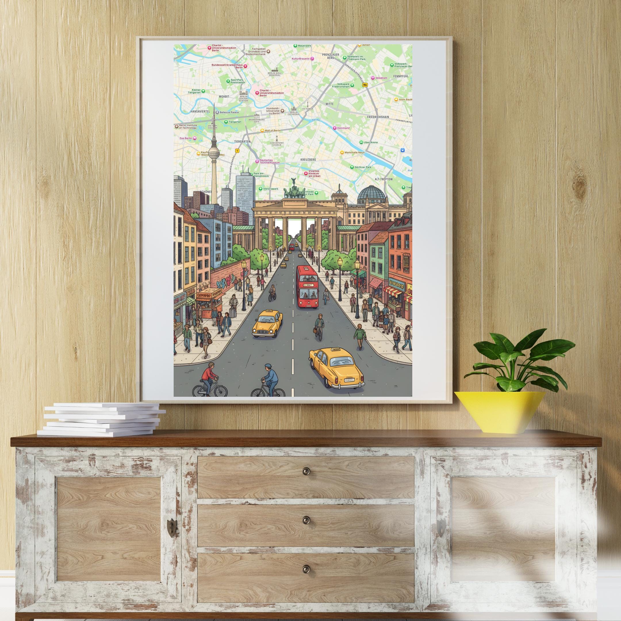Berlin Cityscape Wall Art Print - Digital Download Poster - Image 5