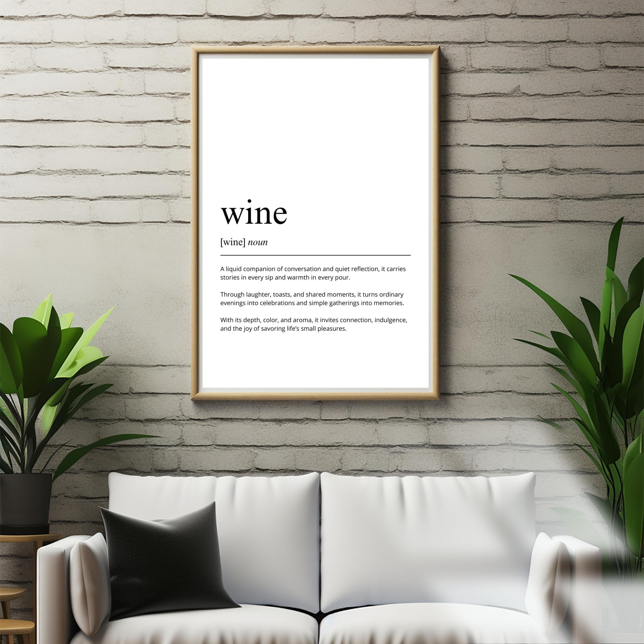 Wine Definition Art Print | Minimalist Kitchen Bar Decor (Digital Download) - Image 12