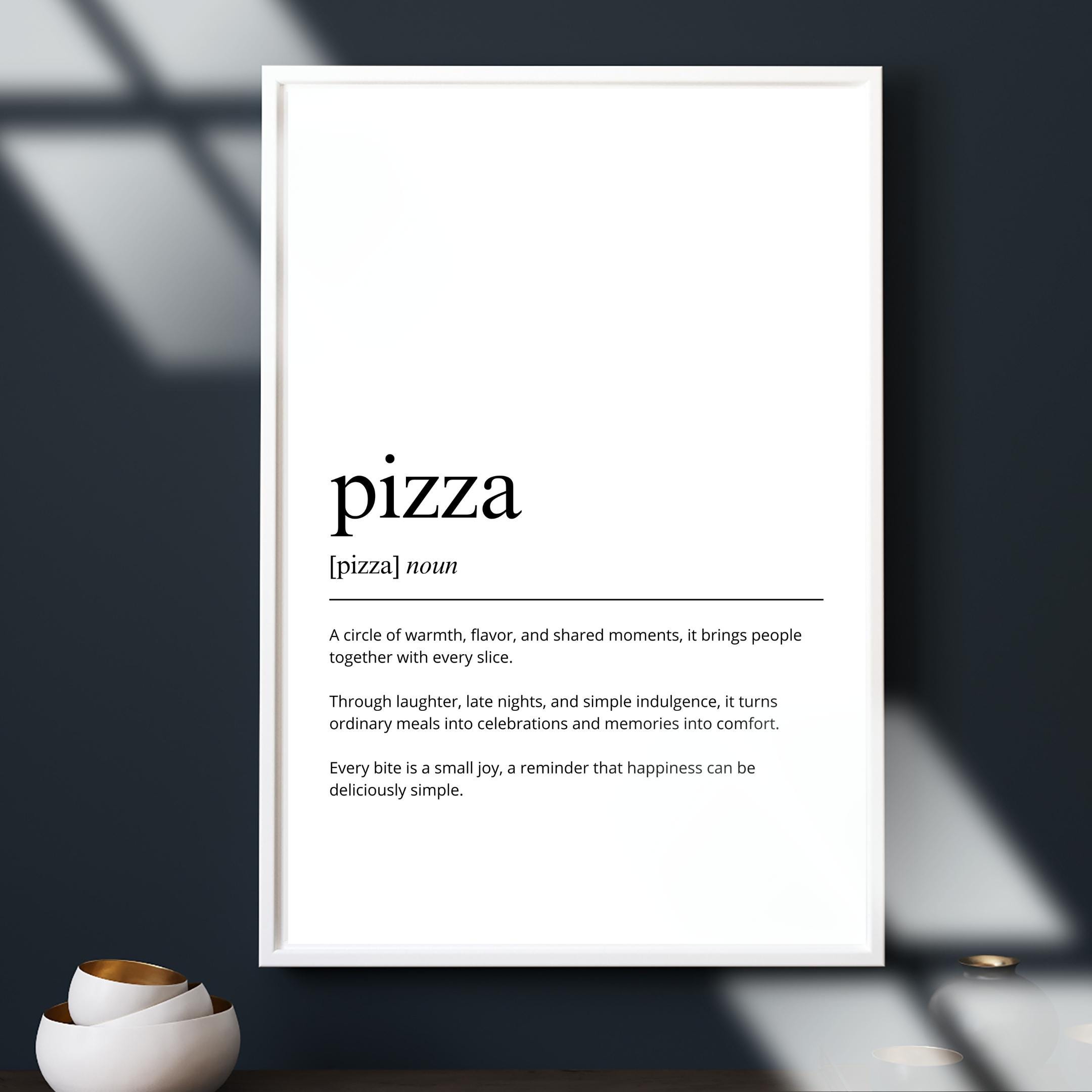Pizza Definition Art Print, Minimalist Kitchen Wall Decor (Digital Download) - Image 6