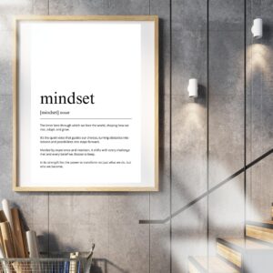 Mindset Definition Print | Minimalist Office Decor (Digital Download) - Image 9