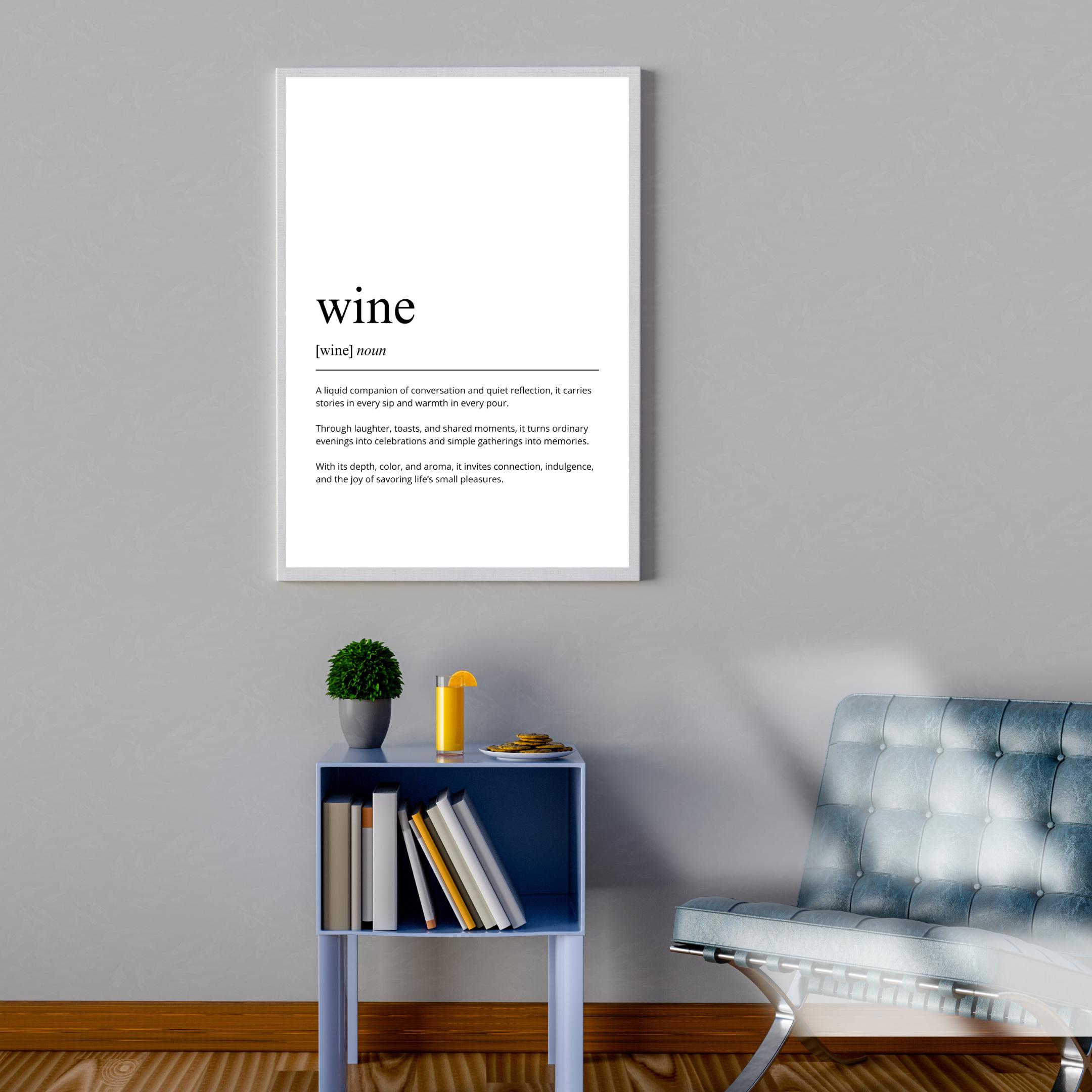 Wine Definition Art Print | Minimalist Kitchen Bar Decor (Digital Download) - Image 7