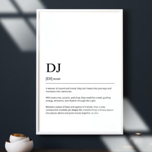 DJ Definition Art Print | Minimalist Music Lover Gift (Digital Download) - Image 6