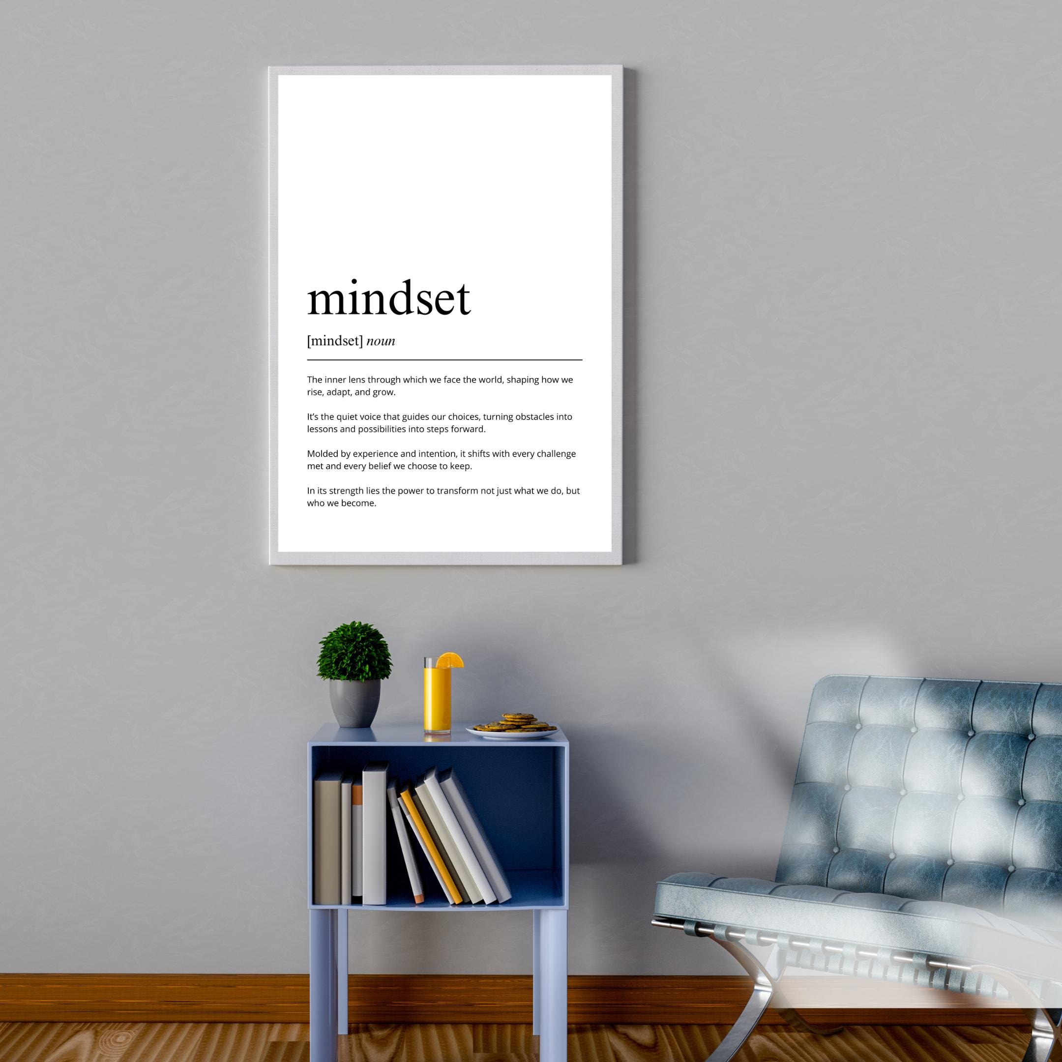 Mindset Definition Print | Minimalist Office Decor (Digital Download) - Image 7
