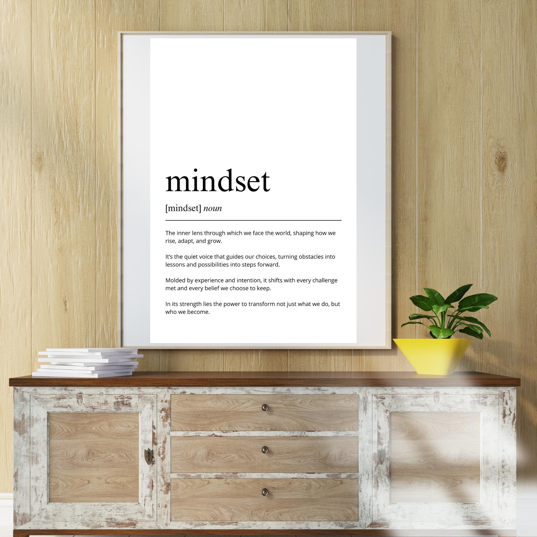 Mindset Definition Print | Minimalist Office Decor (Digital Download) - Image 10