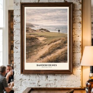 Bandon Dunes Golf Course Poster, Bandon Oregon Coastal Wall Art (Digital Download)