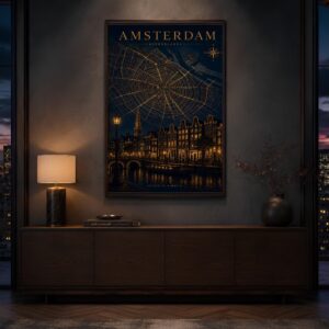 Amsterdam City Map Poster Digital download - Travel Wall Art - Image 3