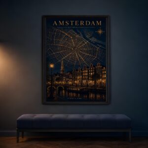 Amsterdam City Map Poster Digital download - Travel Wall Art - Image 4