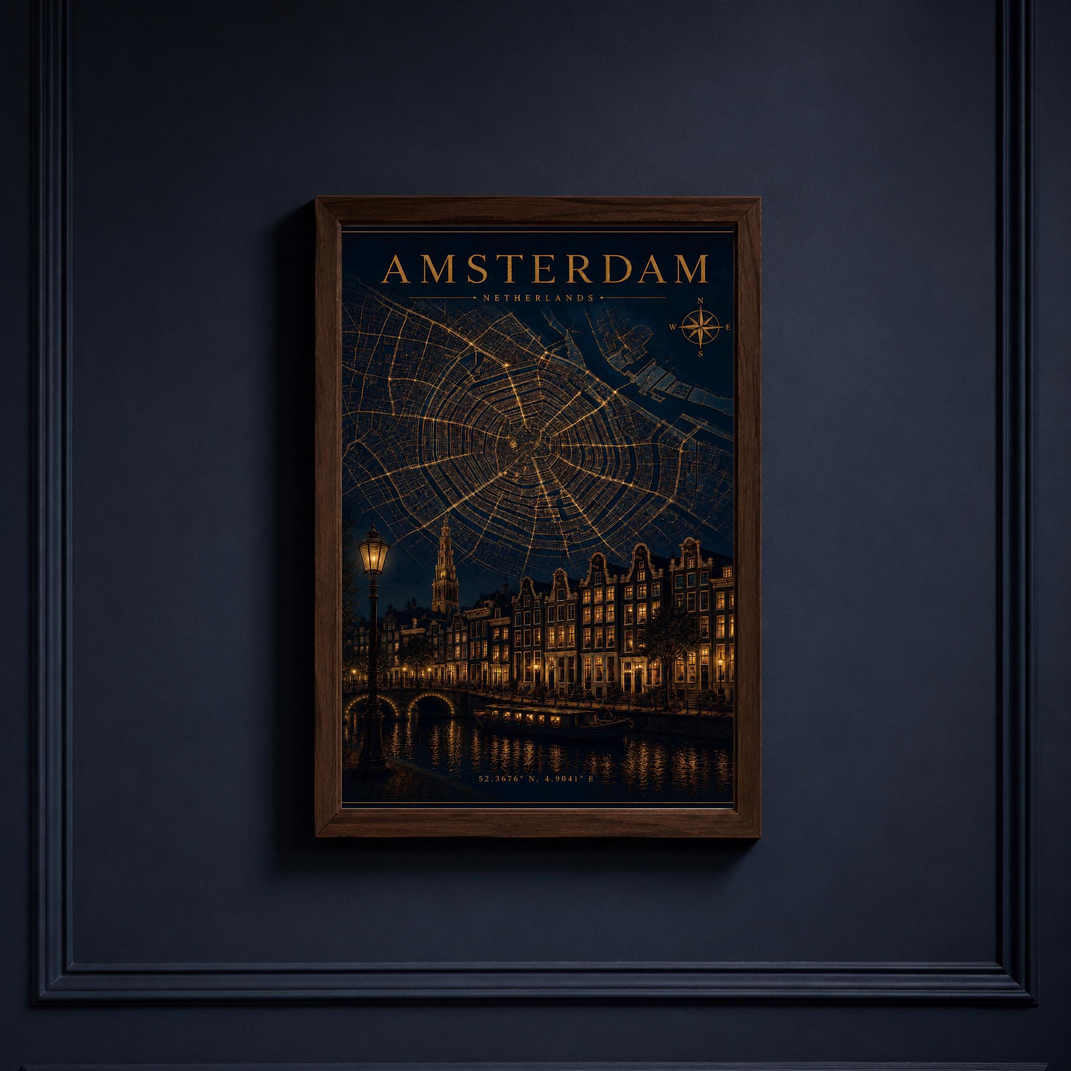 Amsterdam City Map Poster Digital download - Travel Wall Art - Image 5