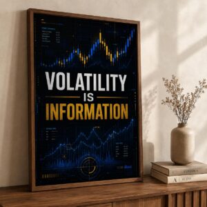 Volatility is Information Trading Poster, Stock Market Wall Art for Home Office or Trading Desk (Digital Download)