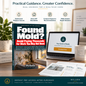 Found Mold? digital guide about moisture sources, DIY boundaries, comparing recommendations and repair decisions