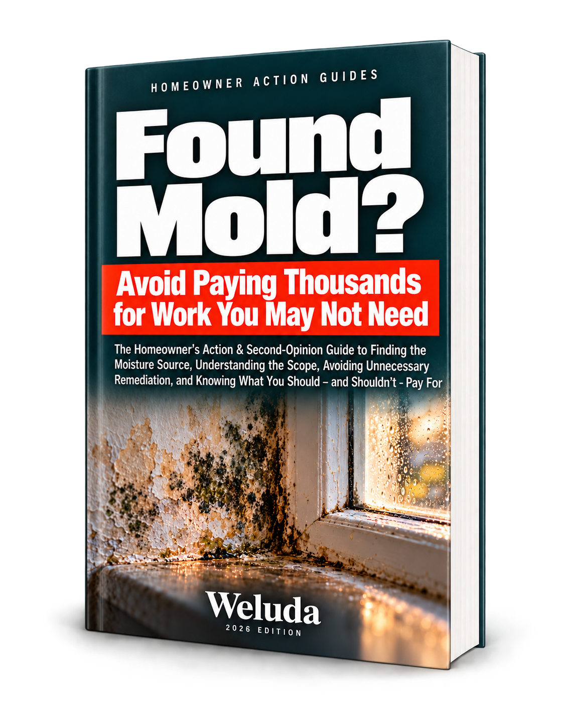 Found Mold? homeowner action guide with mold inspection checklist, contractor quote comparison and printable worksheets