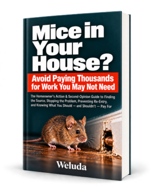 Mice in Your House? Weluda Homeowner Action and Second-Opinion Guide book cover